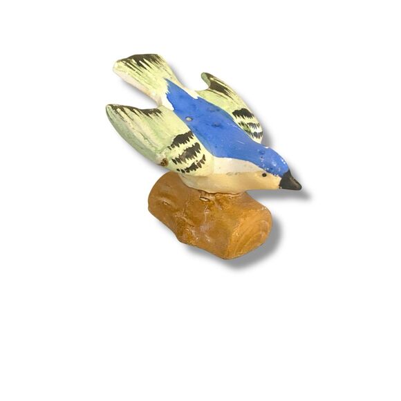 Vintage Salt & Pepper Shakers Late 1940's Early 1950's Birds On Branches Kissing - Picture 4 of 5